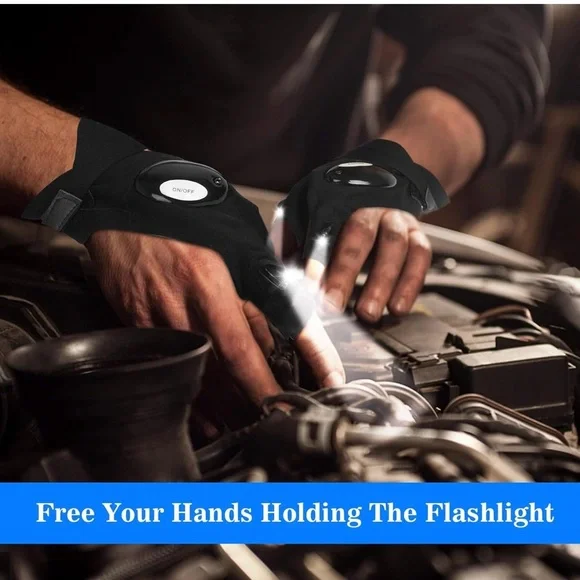 LED Flashlight Gloves - Picture 2 of 7
